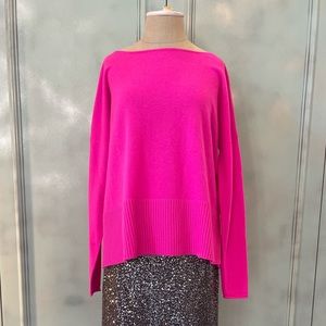 Diane vonFurstenberg Hot Pink cashmere sweater